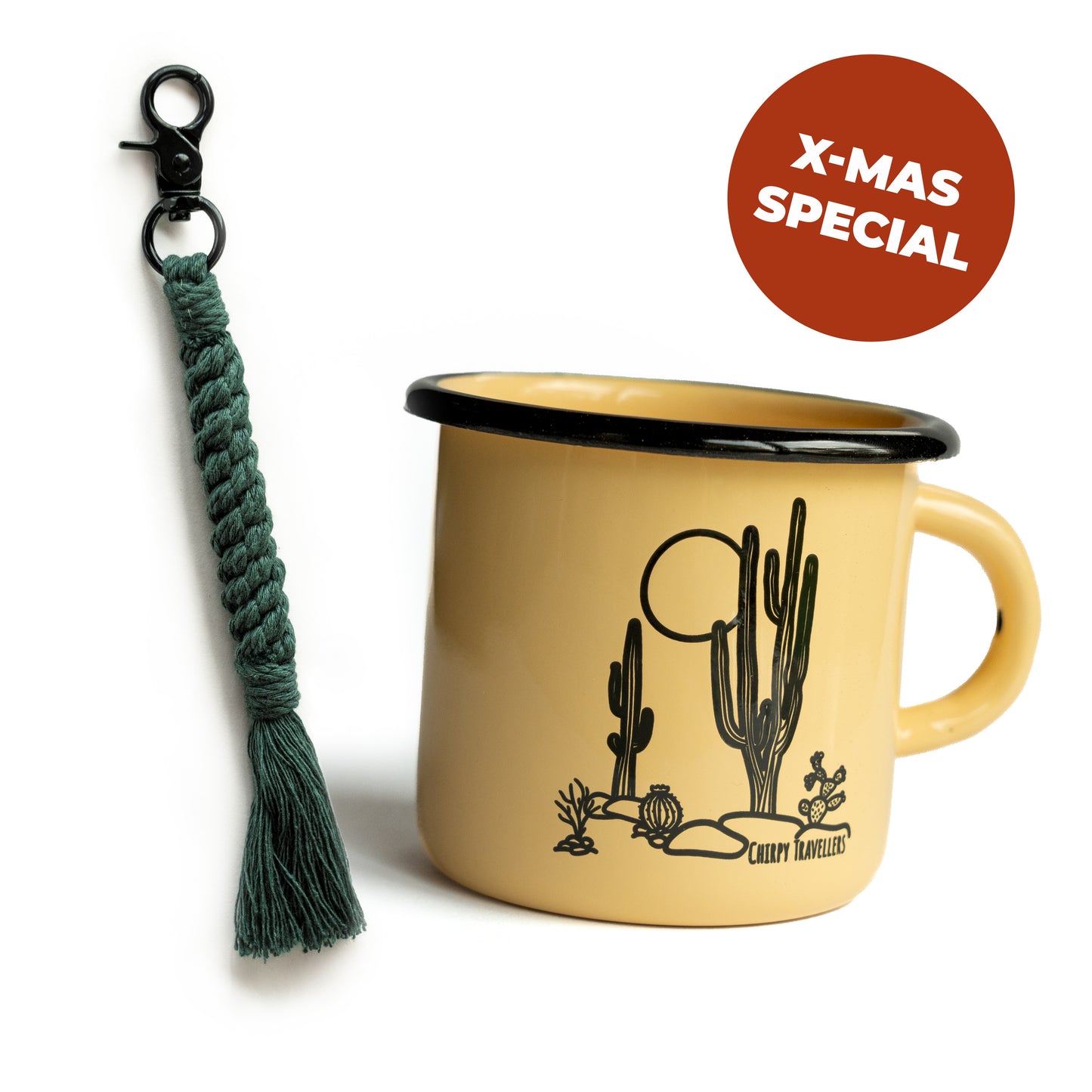X-Mas Bundle | Emaille-Tasse Oaxaca & Schlüsselanhänger Crown