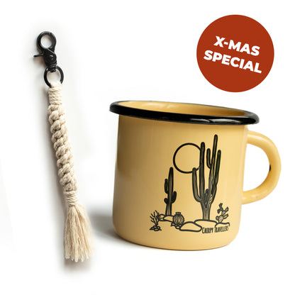 X-Mas Bundle | Emaille-Tasse Oaxaca & Schlüsselanhänger Crown