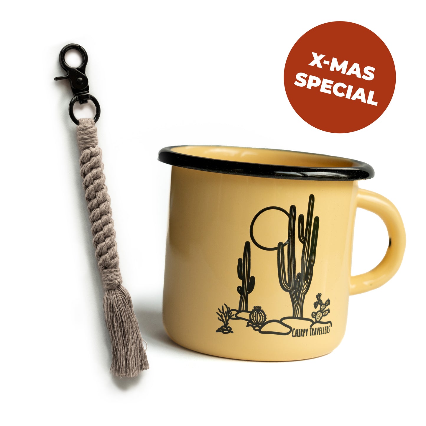 X-Mas Bundle | Emaille-Tasse Oaxaca & Schlüsselanhänger Crown