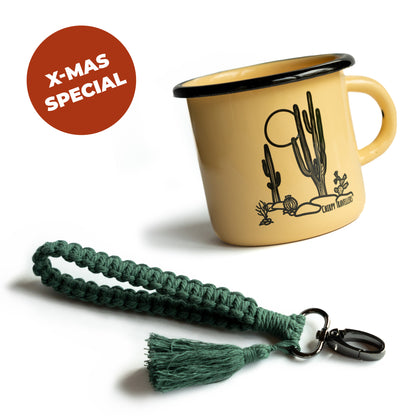 X-Mas Bundle | Emaille-Tasse Oaxaca & Schlüsselanhänger Loop Cross